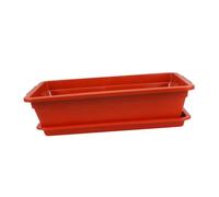 Toyvian Pot De Légumes Rectangulaire Potons De Jardin Extérieur Usine Plantes Pot Rectangulaire Planteur pour Plantes en Plein Air Jardinière Rustique Planteur Jardinières Rouge Plastique