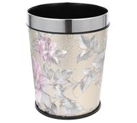 Toyvian Poubelle de Salle de Bain en Acier Inoxydable 13l sans Couvercle, Corbeille Ronde Multi-usages Cuisine et Bureau, Seau à Ordures Ménagères Solide et Portable, Conteneur à Déchets