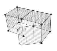 Toyvian Poulailler Métal pour Volaille Parc pour Petits Animaux Cage à Poules Domestique pour Transport Facile Usage Jardin Et Extérieur
