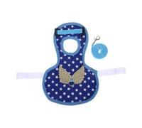 Toyvian Poulet Et Manteau De Canard Vêtements De Poule Harnais De Pigeon Vêtements pour Poulets Costume De Poule Protection Dorsale De Poulet Vêtements pour Oiseaux Gilet De Coq Blue Toile