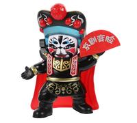 Toyvian Poupée de Visage de L'Opéra du Sichuan en Plastique Noir Figurine Artisanale Changeante Décoration Culturelle Chinoise pour Bureau et Salon Présent Original pour Amateurs