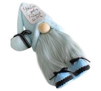 Toyvian Poupée GNOME Bleue Décorative pour Intérieur, Ornement de GNOME Marin Scandinave en Peluche, Taille pour Bureau et Décoration de Table, Accessoire D’été pour Maison et Vitrines,