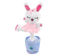 Toyvian poupée Lapin Animaux en Peluche Animal en Peluche Bebe Peluche pour bébé Peluche Douce Lapin Musical Peluche Lapin Qui Chante Lapin en Peluche poupée en Peluche Rose