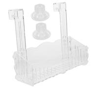 Toyvian pour Aquarium avec Ventouse et Crochet Pot de Culture Acrylique Transparent pour Décoration et Culture de Plantes Aquatiques Bassin ou Aquarium