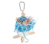 Toyvian pour Perroquet D'Intérieur Grand Oiseau Perchoir Doux À Mâcher pour Petits Perroquets À Mâcher pour Oiseaux Perruches À Mâcher À Mâcher Perroquet Suspendu en