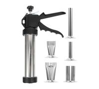 Toyvian Poussoir à Saucisses Manuel en Acier Inoxydable Kit D’Outils pour Remplissage de Viande Entonnoir Portable pour Farcir Saucisses Maison Ustensile la Cuisine Pratique et Facile