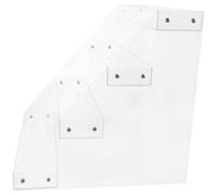 Toyvian Présentoir à Boissons Transparent en Acrylique 4 Niveaux Rehaussés Support D’Exposition pour Supérettes et Commerces Étagères Empilables pour Jus Laitages Eaux Minérales