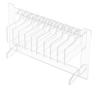 Toyvian Présentoir à Capsules d'Ongles en Acrylique Transparent Petit Format Support Réutilisable pour Faux Ongles Boîte de Rangement pour Accessoires Nail Art Salon de Manucure