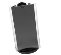 Toyvian Présentoir à Menus Design Élégant Base Stable Rotatif 360° Acrylique Porte-notes de Table et Finition Soignée pour Restaurant et Banquet de Mariage