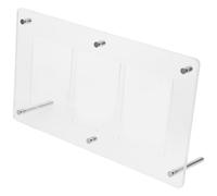 Toyvian Présentoir en Acrylique Rigide pour Cartes à Collectionner Support 3 Emplacements Protège Cartes de Sport Taches et Humidité Compact et Léger pour Bureau ou Voyage