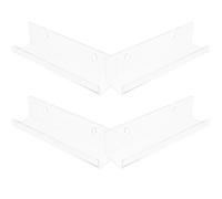 Toyvian Présentoir Mural Robuste et Design Moderne en Acrylique Transparent Lot de 4 Pièces pour Disques Vinyles et Albums pour Bibliothèque ou Maison