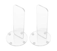 Toyvian Présentoir Vertical pour Moufles de Boxe et Baseball en Acrylique Transparent, Lot de 2 Supports Multifonctions pour Rangement Sport à Domicile, Salle de Sport ou Centre Sportif,
