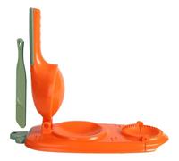 Toyvian Presse à Raviolis en Plastique Orange, Outil Manuel pour Mouler Pâte à Ravioli et Boulettes, Pratique et Facile à Nettoyer Cuisine Familiale et Restauration