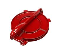 Toyvian Presse à Tortilla Alliage Aluminium Rouge Presse Pâte Uniforme pour Tortillas Empanadas Boulettes et Mini Quiches Multifonctionnelle
