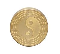 Toyvian Presse-Papier en Laiton Classique Rond Surface Facile à Nettoyer, Usage Quotidien pour Calligraphie Chinoise Et Fournitures De Bureau