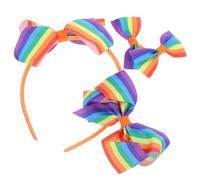 Toyvian Pride Rainbow Bandbands 4PCS Unique Fashionable Bowknot Comfortable for and Men Suitable for Parades and Celebrations