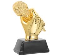 Toyvian Prix du Concours de Chant au Microphone Trophée de compétition en résine pour compétition de Chant des étudiants et décoration de célébration Couleur Aléatoire