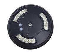 Toyvian Projecteur Solaire pour Mât De Drapeau LED Éclairage Extérieur Lampe pour Mât De Drapeau Économe Énergie