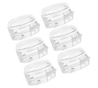 Toyvian Protège-boutons de Cuisinière Garçon et Filles 6 Pièces Transparent, Plastique Robuste, Sécurité Gaz et Four, Prévention Accidents la Cuisine pour Bébé et Garçon et Filles