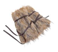 Toyvian Protège-Bras D’Inspiration Nordique Vintage en Fibre de Polyester Confortable et Polyvalent pour Hommes, Manchons de Bras Style Médiéval Fluffy, pour Festivals et Jeux de Rôle