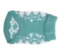 Toyvian Pull Chaud pour Chien XS en Tissu à Carreaux Vert Vêtement D’Hiver Confortable pour Petits et Moyens Chiens Pull Cosy pour Animaux de Compagnie Tenue pour Fêtes et Froid
