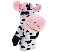 Toyvian Puppet à Main Peluche Vache avec Bouche Mobile pour Récits Et Jeux Imaginatifs pour Anniversaires Et Fêtes De Noël pour Garçon Fille