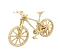 Toyvian Puzzle 3D en Bois Bus de Simulation Beige, Jouet Éducatif pour Garçon et Filles, Développement Créativité et Amélioration de L'innovation, Assemblage Facile et Design Réaliste