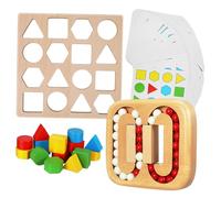 Toyvian Puzzle Bois pour Seniors Jeu Éducatif Rotatif à Labyrinthes Planaires Stimulation Cognitive et Mémoire Cadeau pour Personnes Âgées Activité Ludique Groupe