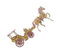 Toyvian Puzzle Carrosse Bois pour Garçon Fille DIY Éducatif de Coordination Main-œil Kit de Modélisme de Bricolage Amusant avec Mécanisme Bois pour Développer Patience et Observation