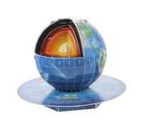 Toyvian Puzzle Structure Terre Modèle DIY Éducatif pour Garçon Fille Ans Jeu Casse-tête Spatial Créatif pour Apprentissage Géographie et Système Solaire