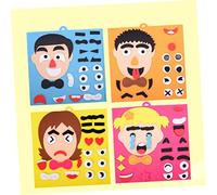 Toyvian Puzzle Visage Éducatif pour Garçon Fille Développement Cognitif des Expressions Jeu DIY Interactif Parent Garçon Fille Apprentissage Préscolaire