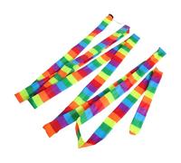 Toyvian Queue Arc-en-Ciel Fabrication de Cerfs-Volants, Queue Tube en Tissu Coloré Installation Facile et Stabilité Renforcée pour Décoration Extérieure
