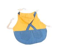 Toyvian Rabbit Harness Set with Adorable Denim Costume for Pet Rabbits Breathable and Durable Traction Leash