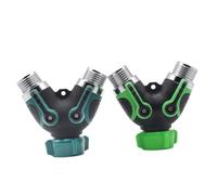 Toyvian Raccord Eau y Double Passe Pouce Répartiteur pour Tuyau Arrosage Raccord Rapide sans Outil