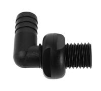 Toyvian Raccord Traversant à 90 Degrés et Performance de Drainage Optimisée en Abs Noir Conception Étanche pour Pompe de Cale Bateau pour Plomberie Marine et Bac à Poissons