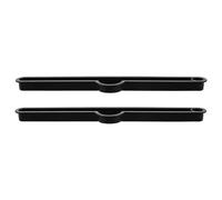 Toyvian Rail à Fente Plastique Noir 29,7cm Insert de Fente Support Stable pour Table Pliante pour Ordinateur Portable pour Bureau à Domicile, Compatible Téléphone et Tablette