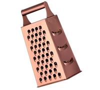 Toyvian Râpe à Fromage et Légumes Multifonction en Acier Inoxydable, Râpe à Main Manche Rond Rose Doré, Ustensile Cuisine pour Râper Carottes et Fruits, Outil Coupe-légumes Pratique