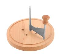 Toyvian Râpe à Fromage Manuelle avec Roulette et Socle en Bois Lame en Acier Inoxydable Coupe-Fromage Multifonction pour Chocolat et Beurre Outil Cuisine Professionnel et Domestique