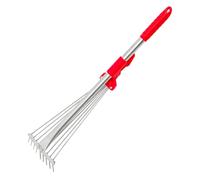 Toyvian Râteau de Jardin Rétractable Inoxydable Râteau pour Jardinage Outil de Jardinage Polyvalent pour Fleurs Désherbage