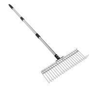 Toyvian Râteau pour Gazon Râteau de Jardin à Main pour Enlever Herbe Morte Outil de Scarification Polyvalent