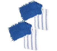 Toyvian Recharge Balai à Franges en Chenille 2 Pièces Lingettes de Nettoyage Plates Microfibres pour Sols Humides et Secs Compatible Balai Plat Lavables en Machine pour Parquet