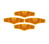 Toyvian Réflecteurs de Rayons de Vélo Installation Facile et Résistance aux Intempéries en Pc Lot de 4 Jaunes Sécurité Lors Conduite Nocturne