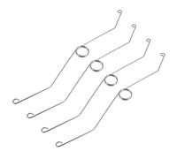 Toyvian Ressorts à Clips pour Ventilateur D'extraction de Salle de Bain 304 Acier Inoxydable, Ressort de Grille 21 Cm, Lot de 4 Pièces, Accessoires de Remplacement pour