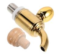 Toyvian Robinet pour Baril Chêne Étanche avec Bouchon Liège Ensemble de Remplacement pour Distributeur de Bière et Seau à Boissons