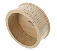 Toyvian Roue Bois pour Hamster et Petits Animaux Roue de Course Silencieuse avec Roulement Accessoire de Cage pour Exercice et Divertissement