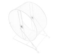 Toyvian Roue D’Exercice Silencieuse en Fer Blanc 21 Cm pour Hamsters et Petits Animaux, D’Exercice pour Gerbilles, Souris et Chinchillas, Favorisant L’activité Physique Limage Naturel