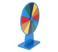 Toyvian Roue des Prix de Jeu Soi-même en Plastique avec 12 Cases, Rotation Fluide et Options de Prix Ajustables pour Événements Intérieurs et Carnaval