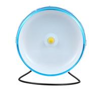 Toyvian Roue Silencieuse pour Hamster de Course pour Petits Animaux pour Environnement et la Forme Physique Φcm avec Support Couleur Bleue