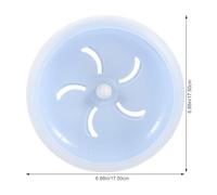 Toyvian Roue Silencieuse pour Hamster Dexercice Antidérapant PP pour Petits Animaux Compatible Cages Disque de Course sans Espace pour Cochon Dinde et Gerbille Bleu