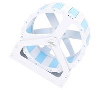 Toyvian Roue Silencieuse pour Hamster et Petits Animaux Roue Compacte Décorative pour Chinchilla et Rat Accessoire Cage Adaptable Bleu et Blanc